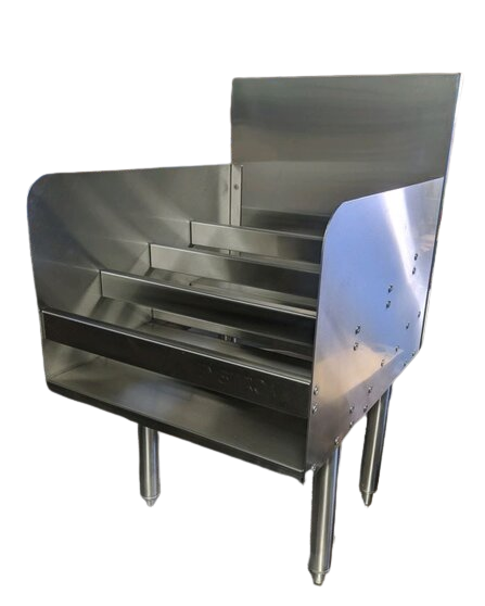 LIQUOR DISPLAY STEP UP STAINLESS STEEL